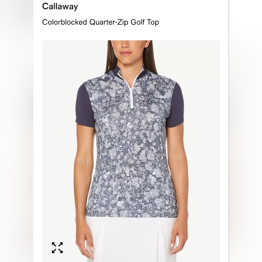 Like New Women's Callaway Quarter Zip Opti-Dri Golf, Sports Shirt Size S